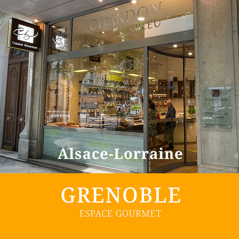 Façade de la boutique Chardon Bleu Espace Gourmet Alsace-Lorraine à Grenoble